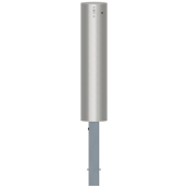 Stainless steel post |  204 mm | removable, with Euro profile cylinder lockthree keys, self-engaging lockwith hot-dip galvanized ground socket part-no. 470.10 | height above ground approx. 900 mm